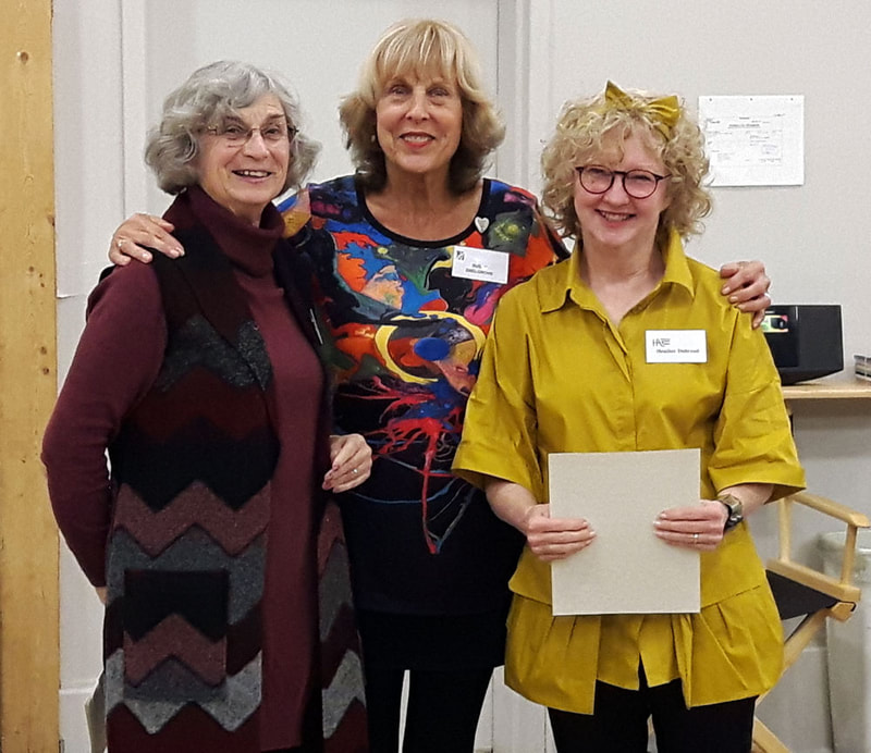 From left to right, Val Cole (President), Susan Snelgrove (Show Convenor), Heather Dubreuil